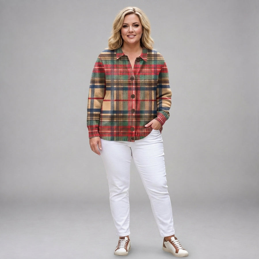 Rosina | Checked Button Front Shirt