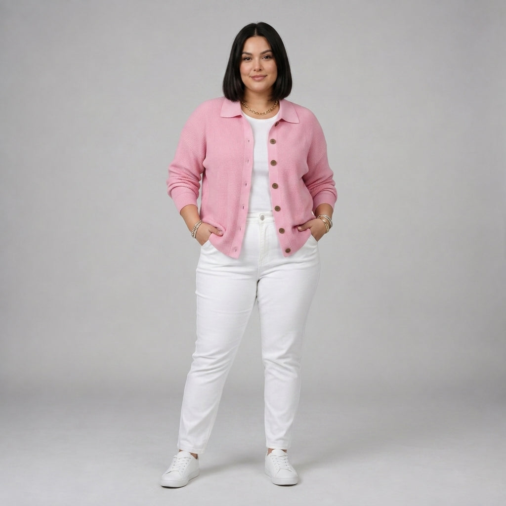 Josephine | Button Front Collared Cardigan