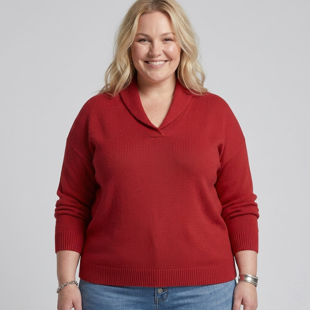 Margaret | The Forgiving-Fit V-Neck Jumper
