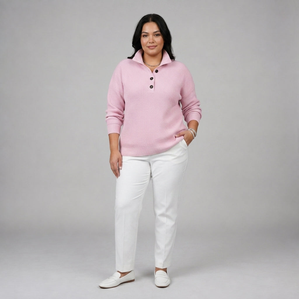 Florence | V Neck Polo Jumper