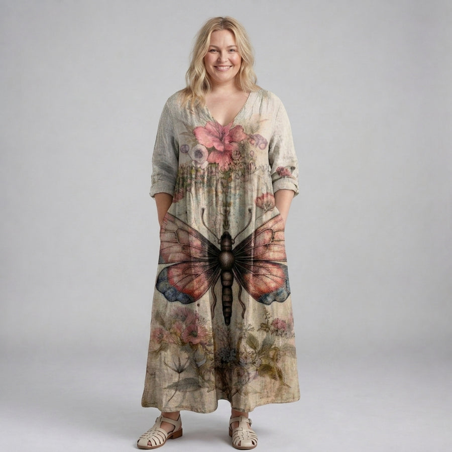Seraphina | Butterfly Bloom Maxi Dress