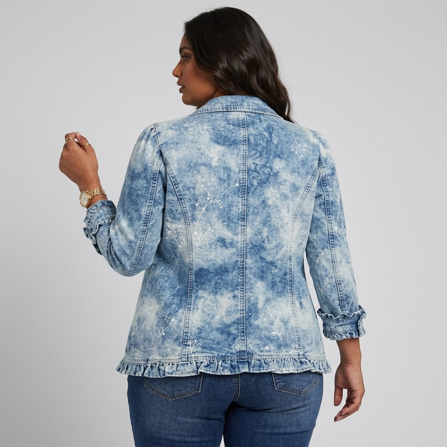 Irene – Gradient Botanical Frill Jacket