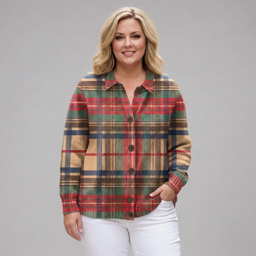 Rosina | Checked Button Front Shirt