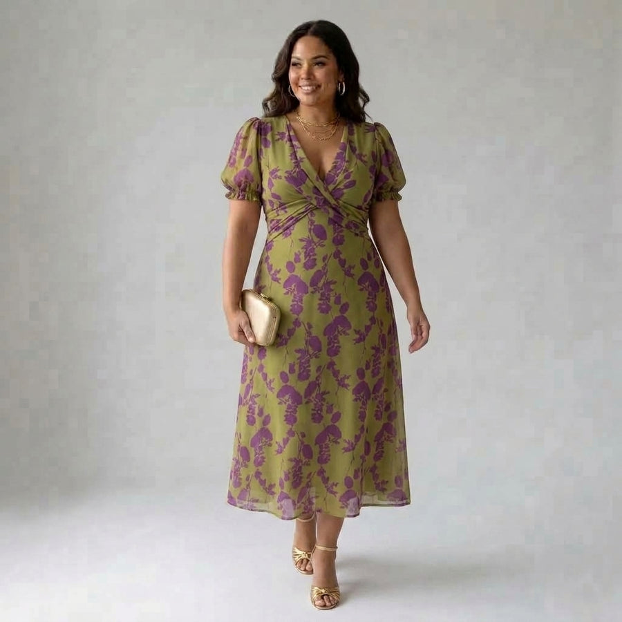 Virel | Relaxed Floral Midi Dress