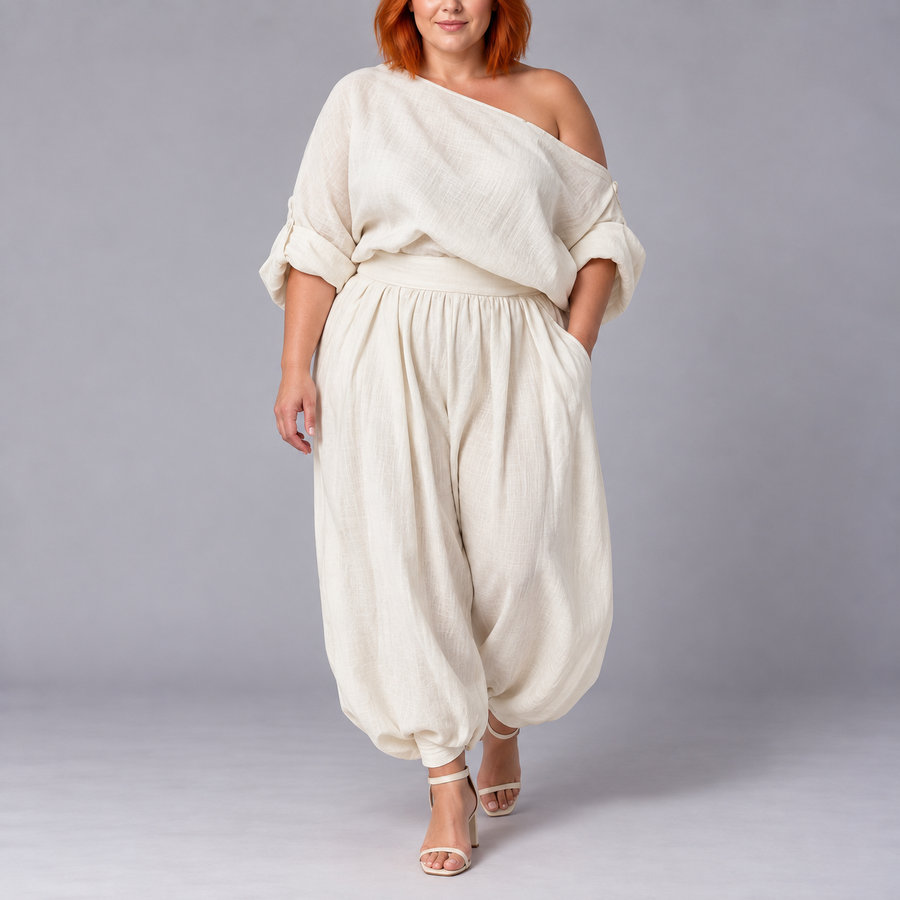 Bianca | One-Shoulder Two-Piece Set