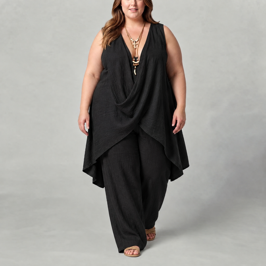 Helena | Draped Two-Piece Set