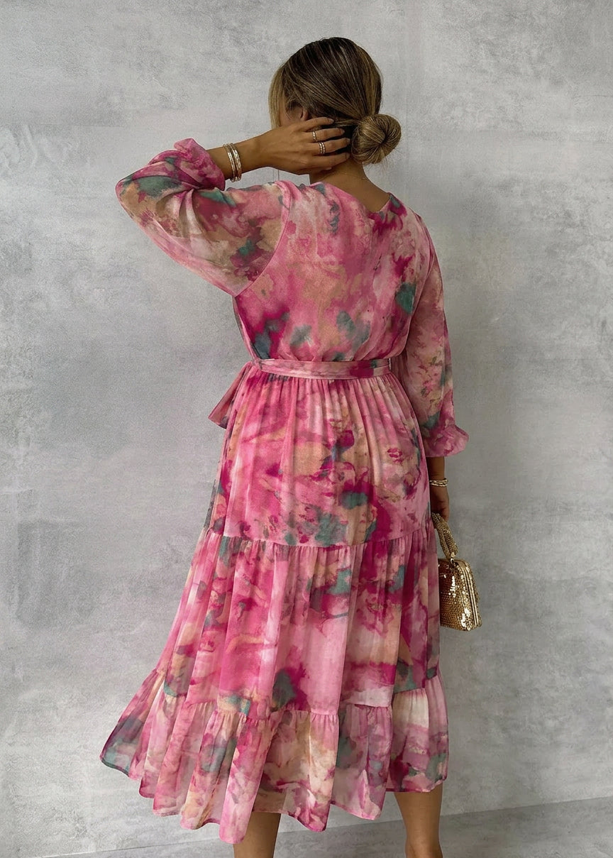 Meli | Wrap Dress with Floral Print