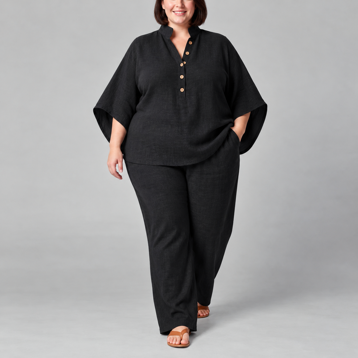 Vivian | Stand-Collar Two-Piece Set