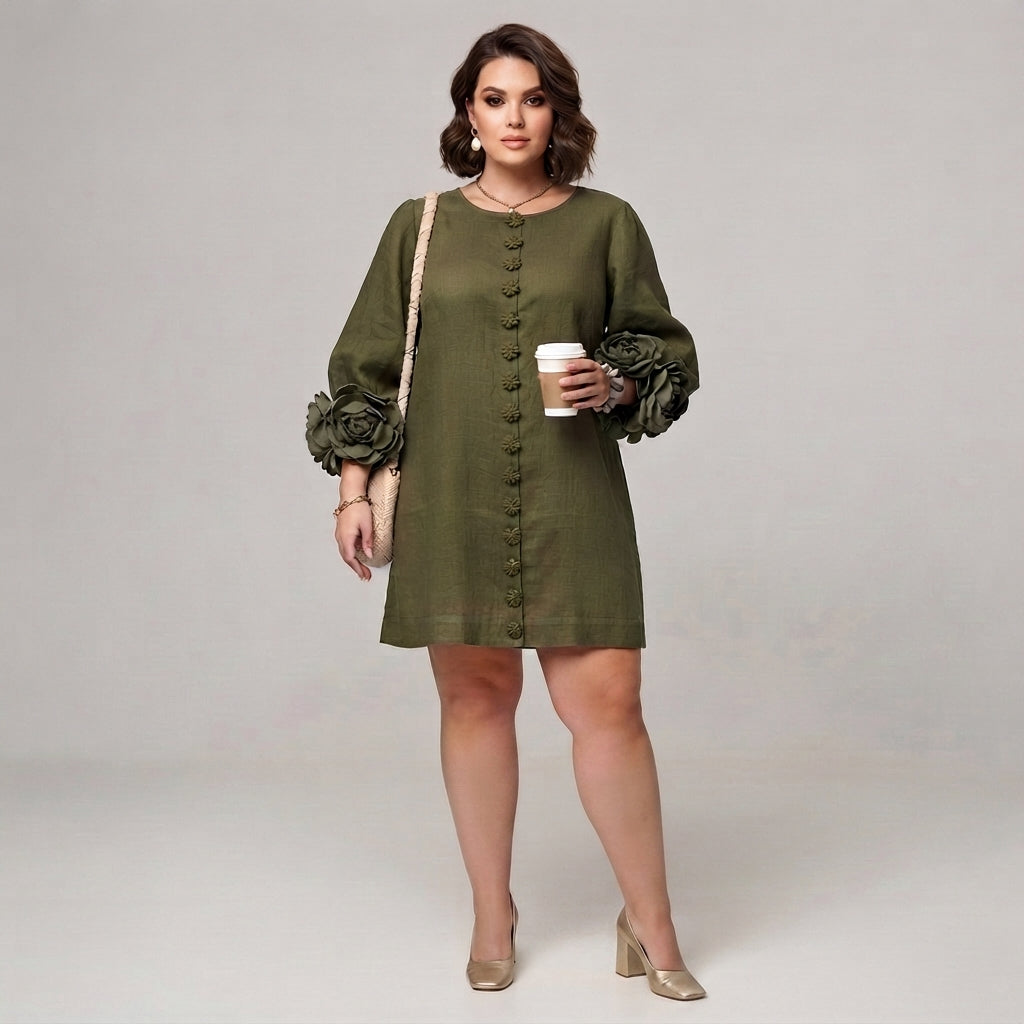 Henrietta Button-Down Mini Dress