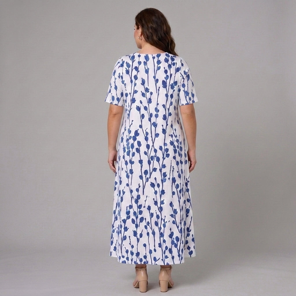 Sarah | Effortless Floral Midi Dress