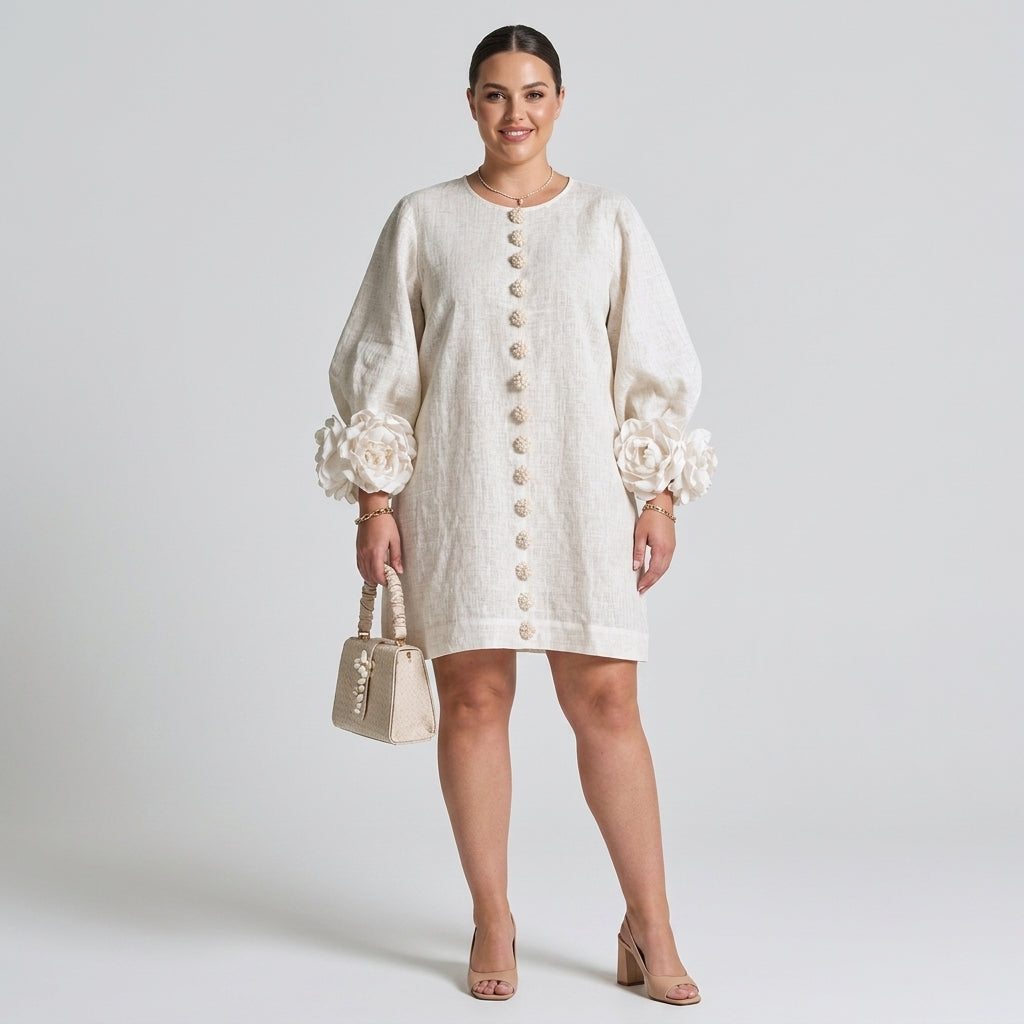 Henrietta Button-Down Mini Dress