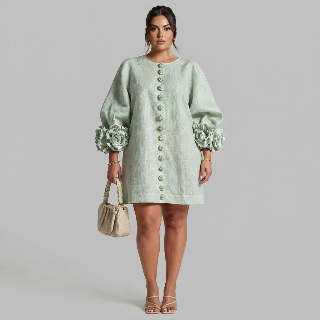 Henrietta Button-Down Mini Dress