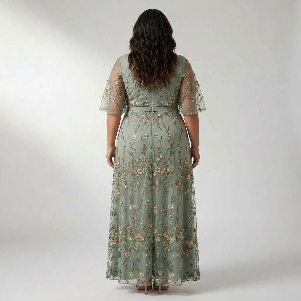 Selora | Halter Bloom Flow Maxi Dress