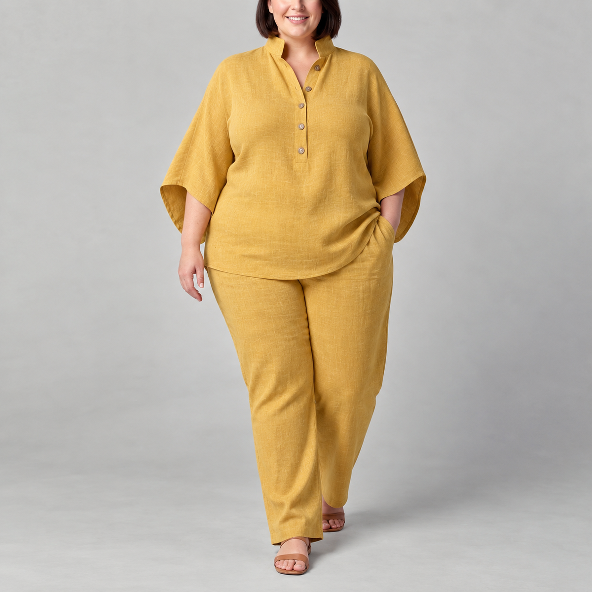 Vivian | Stand-Collar Two-Piece Set