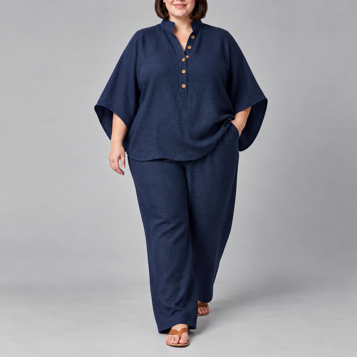 Vivian | Stand-Collar Two-Piece Set