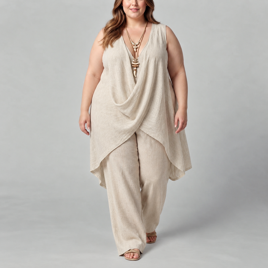 Helena | Draped Two-Piece Set