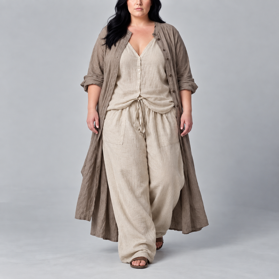 Sage | Three-Piece Duster Set