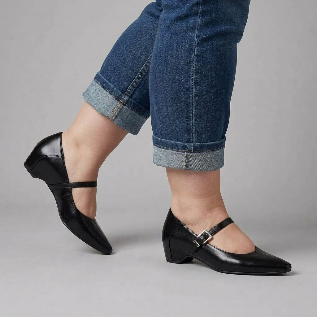 Tamsin | Pointed Toe Mary Jane Flats