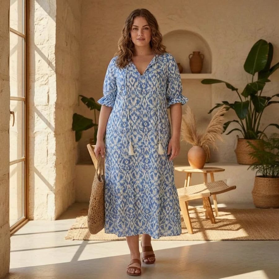 Michaela - Boho Tummy Coverage Dress