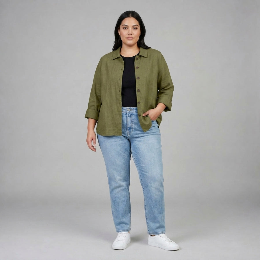 Aurelienne | Olive Everyday Blouse