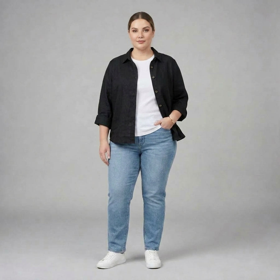 Ysolde | Classic Black Blouse