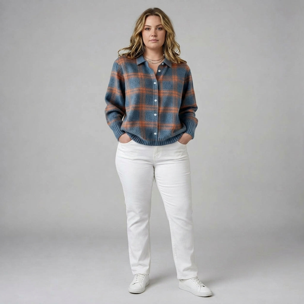 Camille | Plaid Cardigan