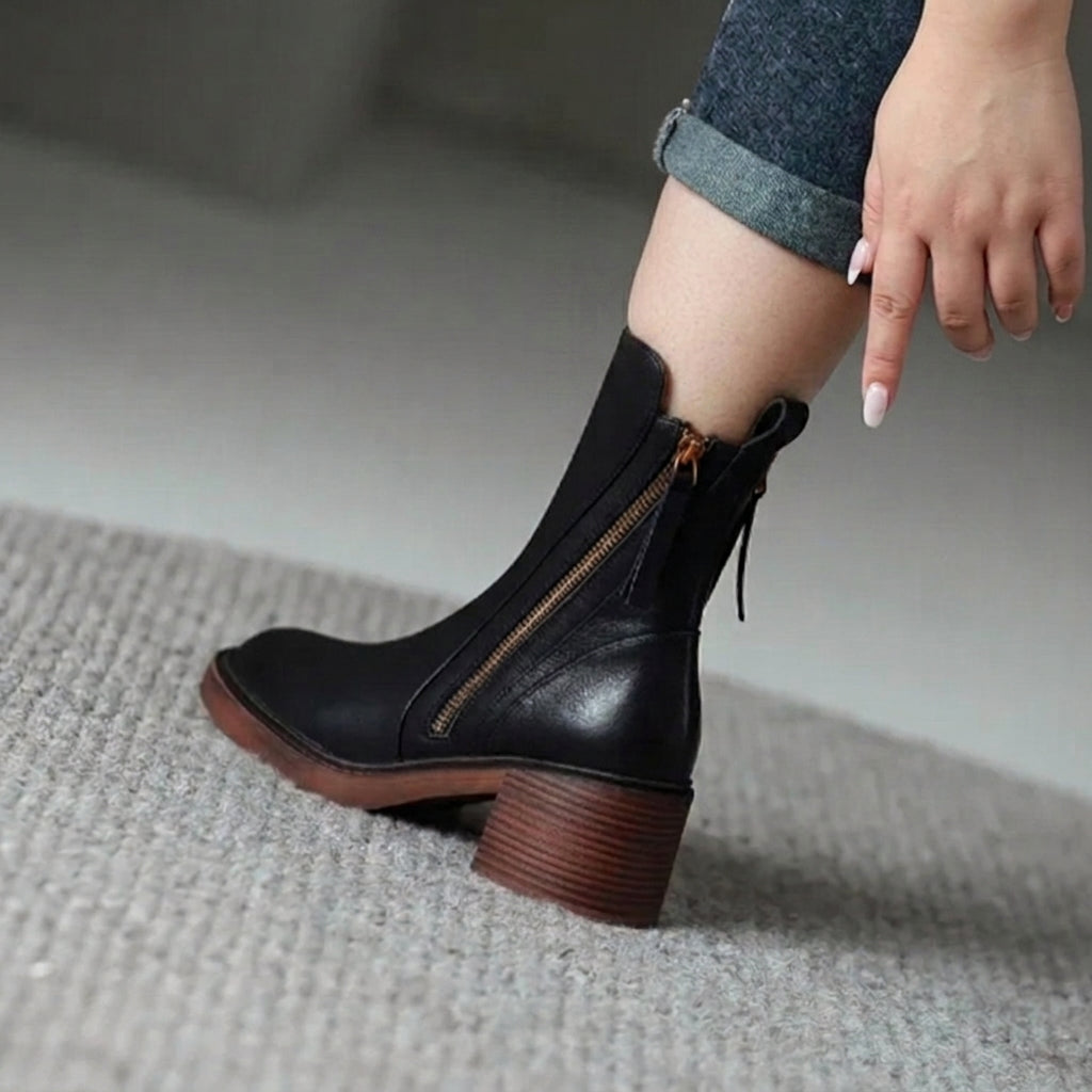 Octavia | Side Zip Ankle Boots