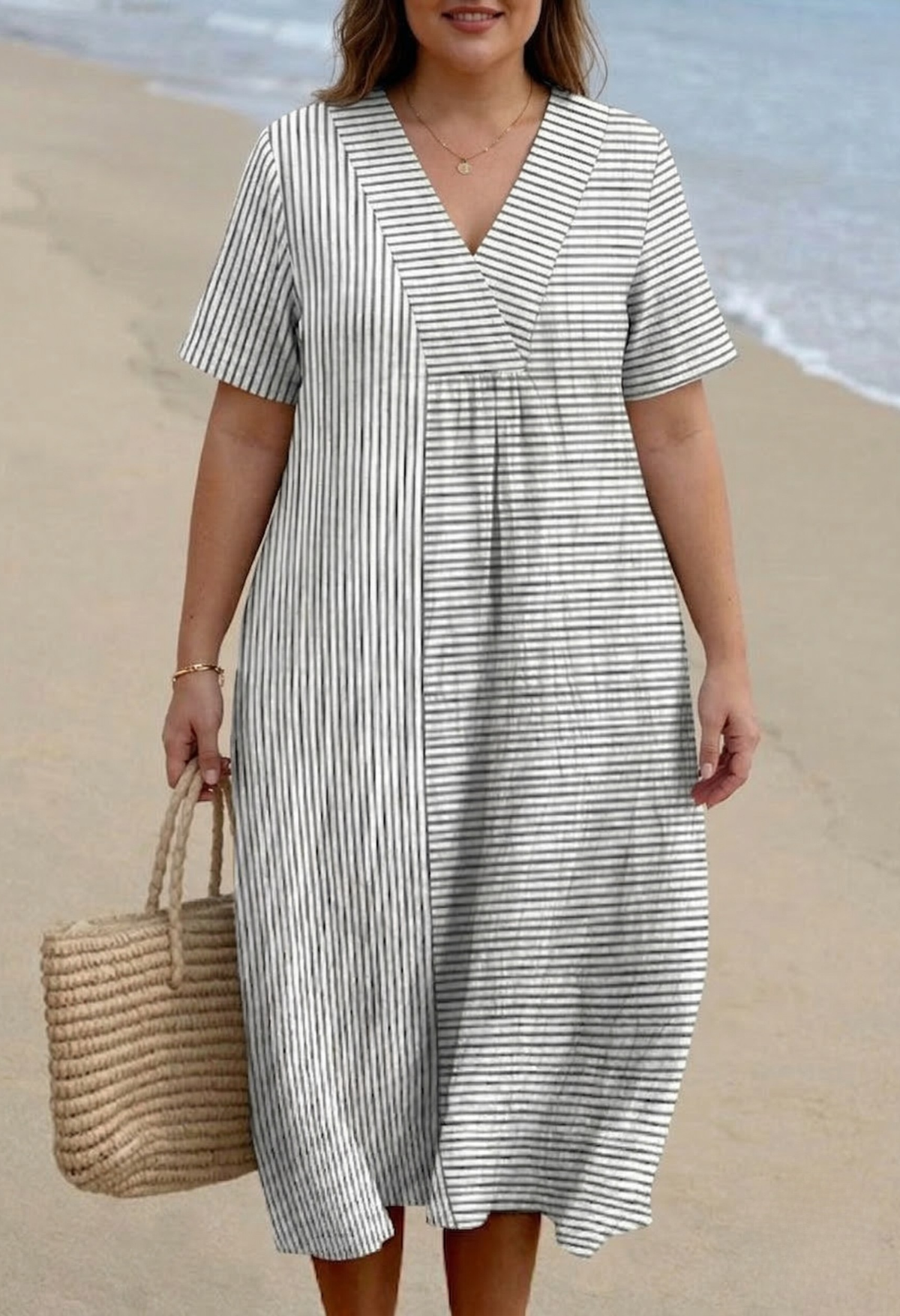 Isa - Vintage Striped Dress