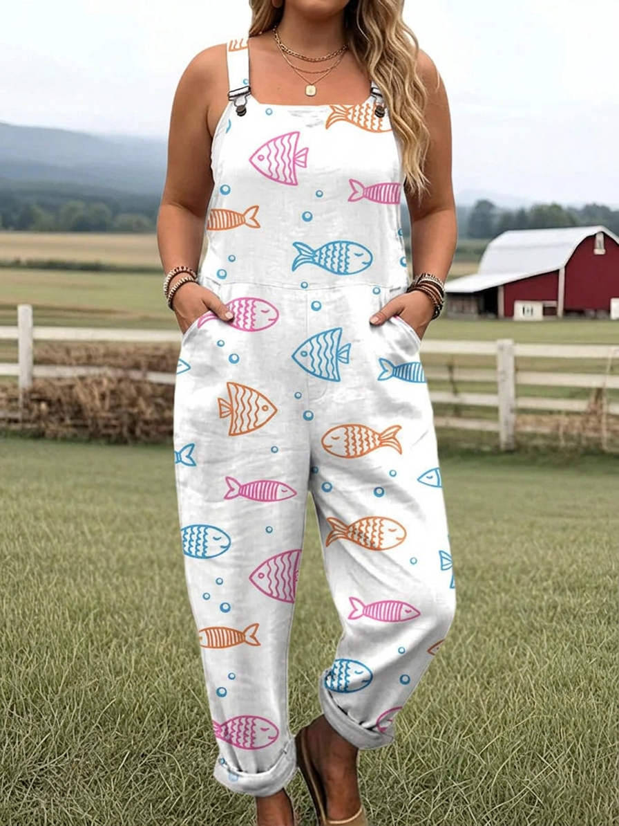 Camille | Ocean Whimsy Jumpsuit