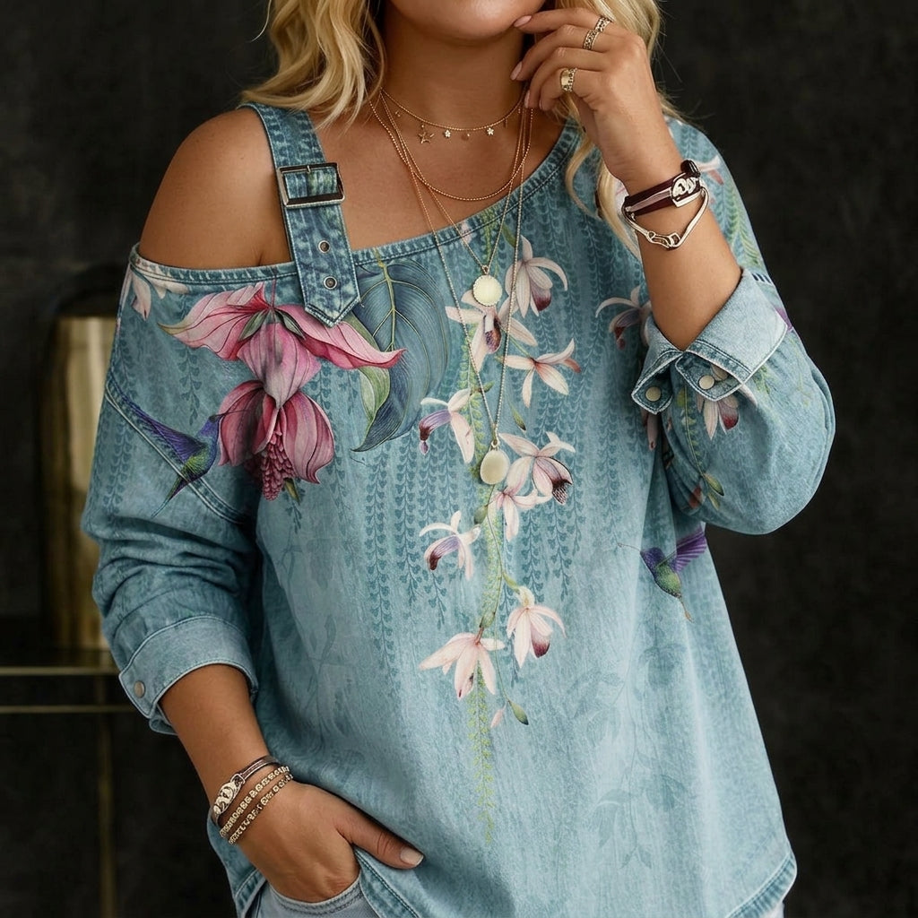 Danielle | Off Shoulder Denim Top