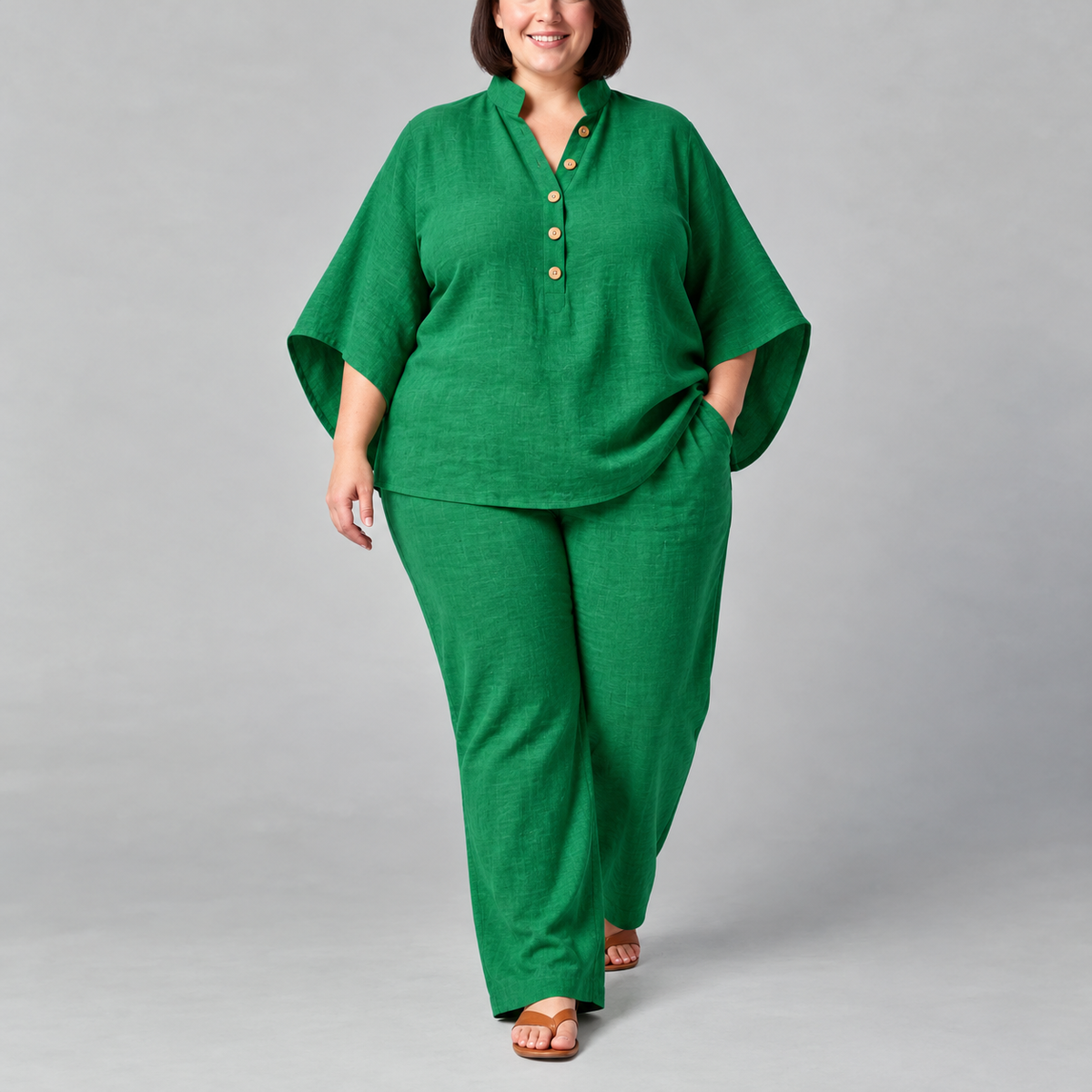 Vivian | Stand-Collar Two-Piece Set