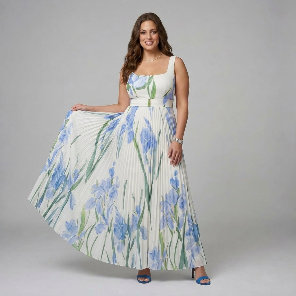 Ophelia | Floral Print Midi Dress