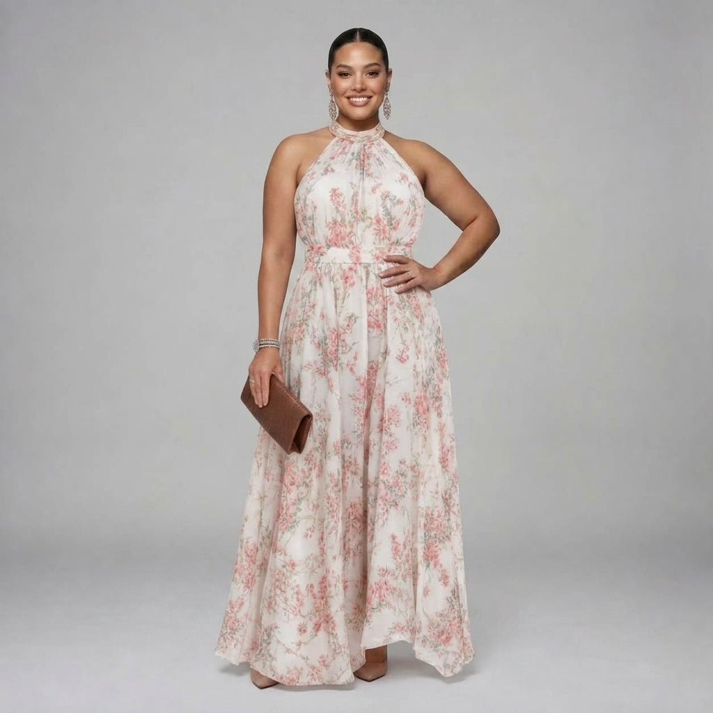 Guinevere | Floral Print Midi Dress