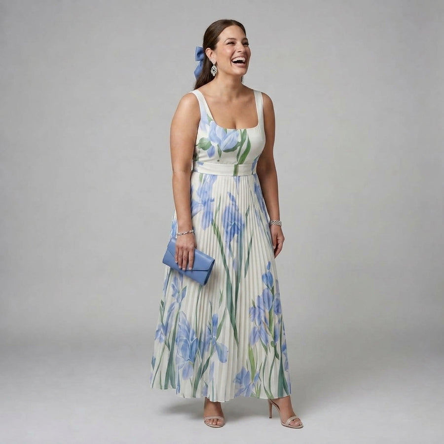 Ophelia | Floral Print Midi Dress