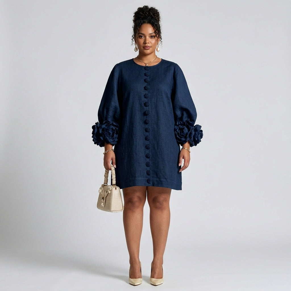 Henrietta Button-Down Mini Dress