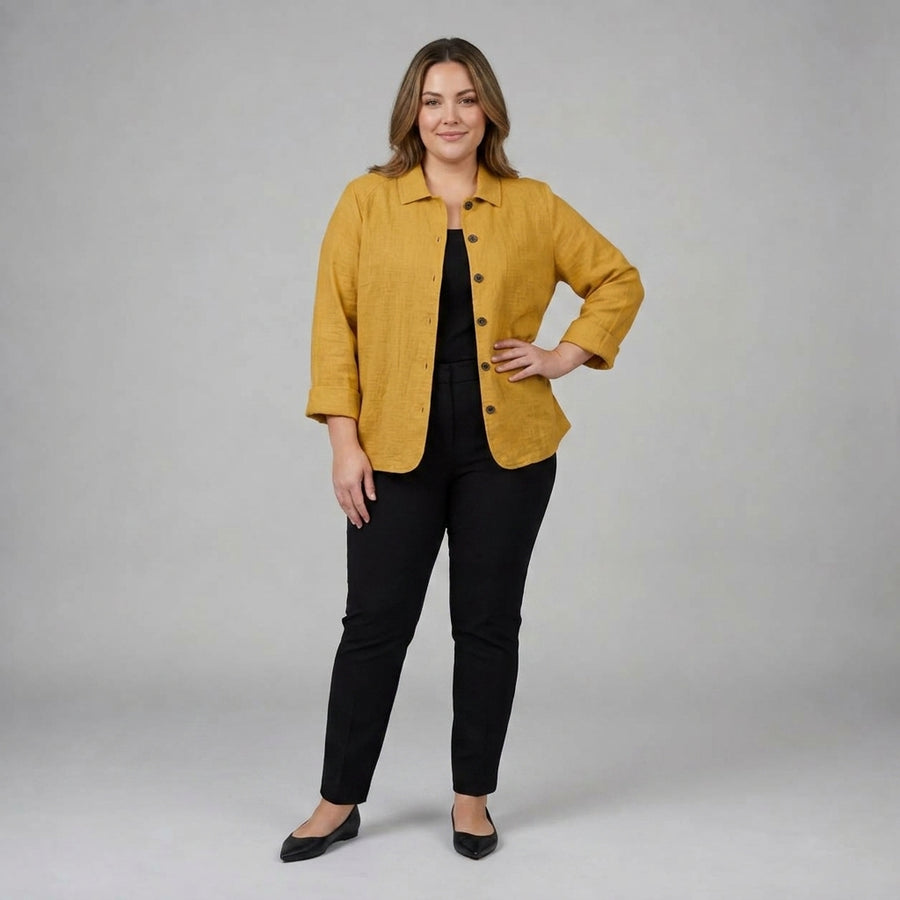 Zeffirine | Warm Ochre Blouse