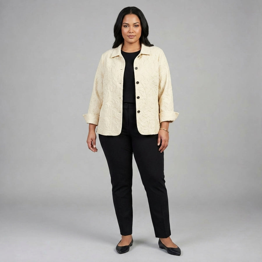 Delphinette | Woven Floral Blouse