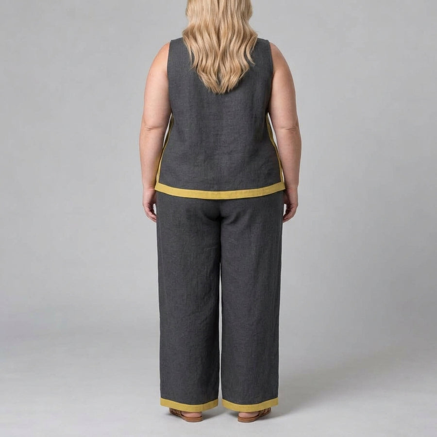 Piper | Contrast-Trim Two-Piece Set