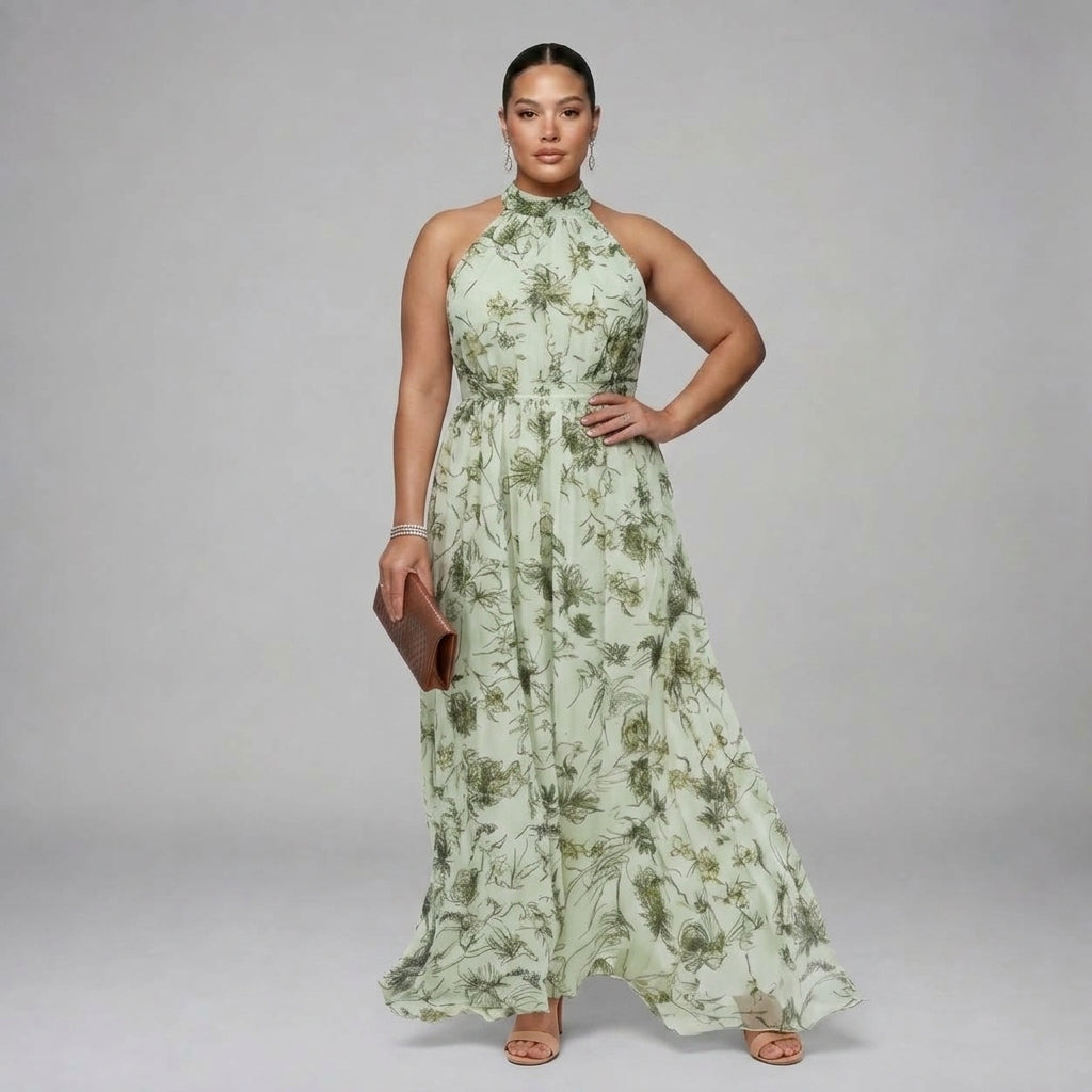 Guinevere | Floral Print Midi Dress