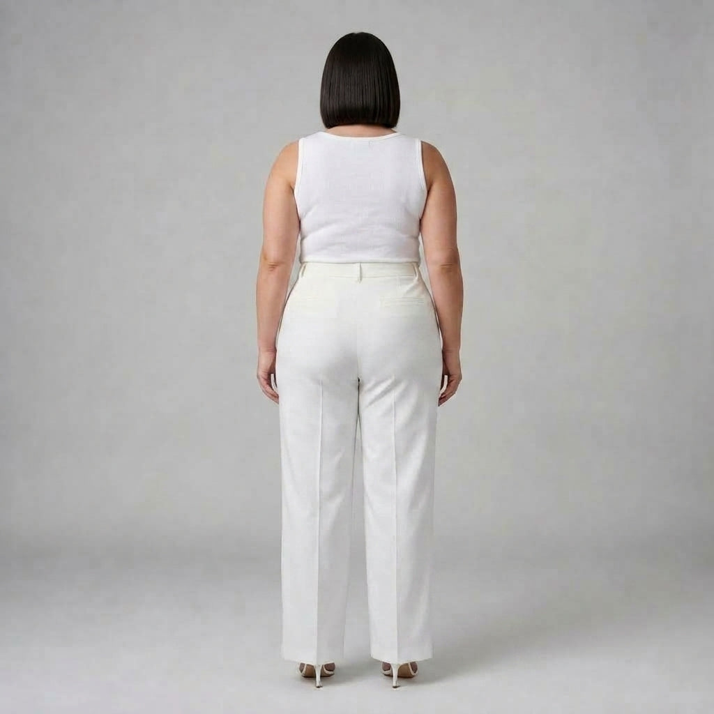 Nerissane | High Waisted Straight Trousers