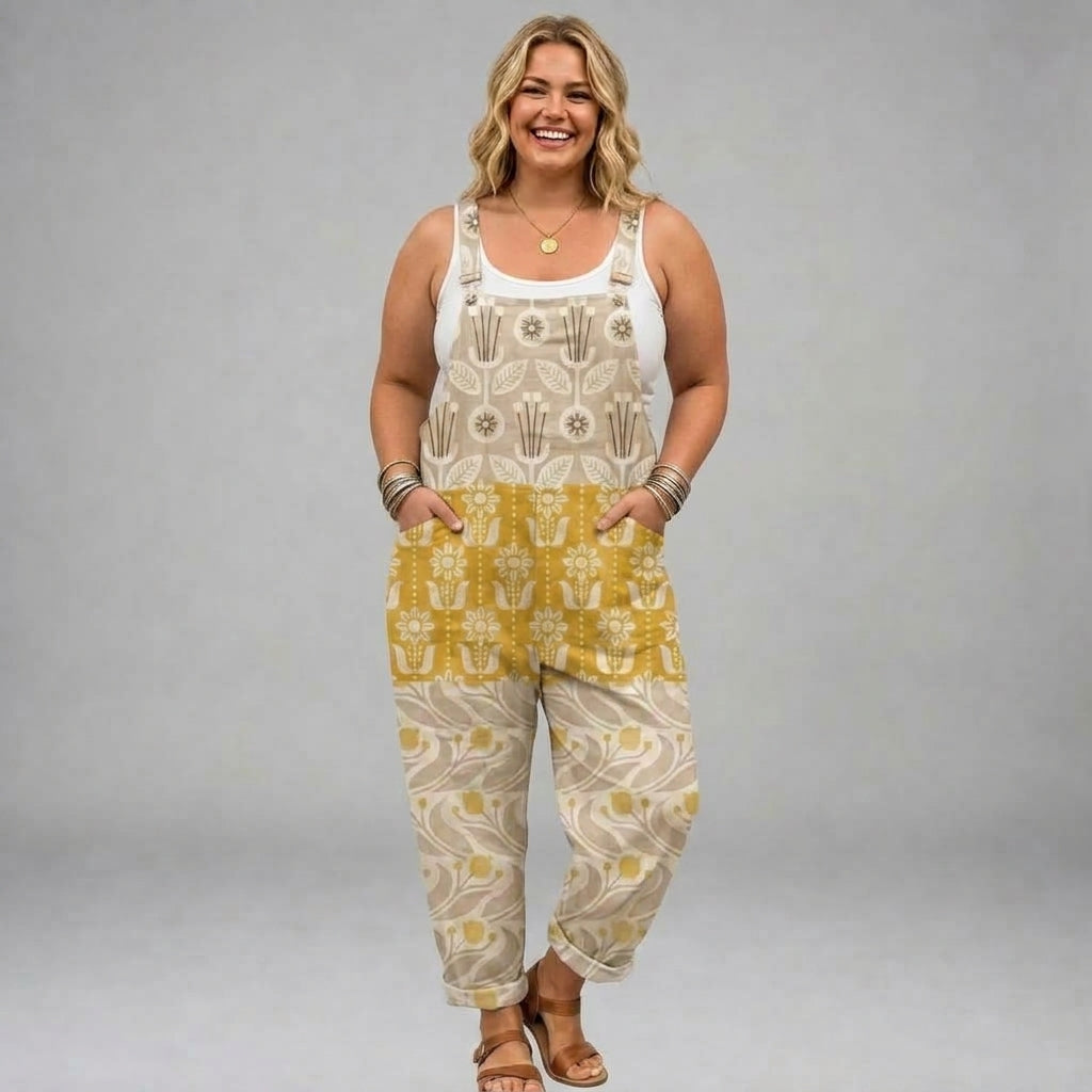 Juliette | Vintage Floral Jumpsuit
