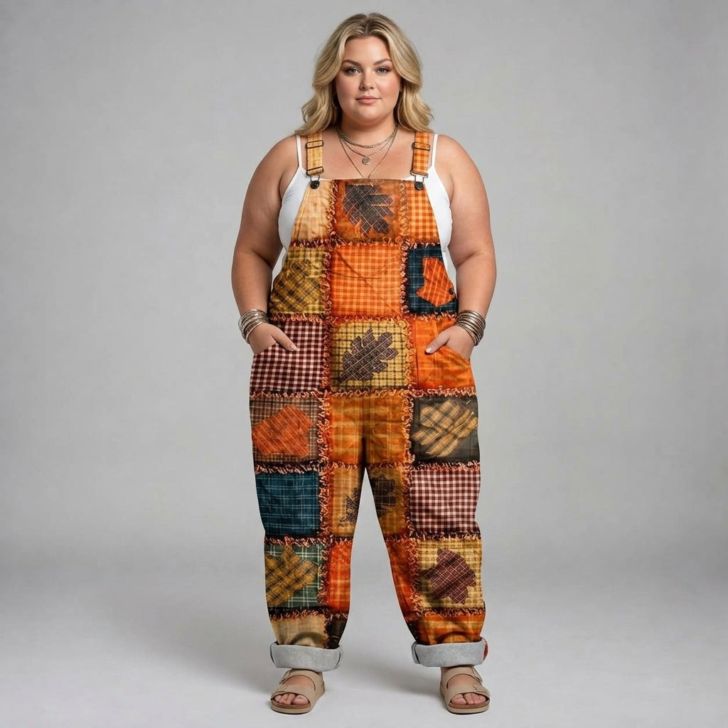 Juliana | Rustic Patchwork Overalls