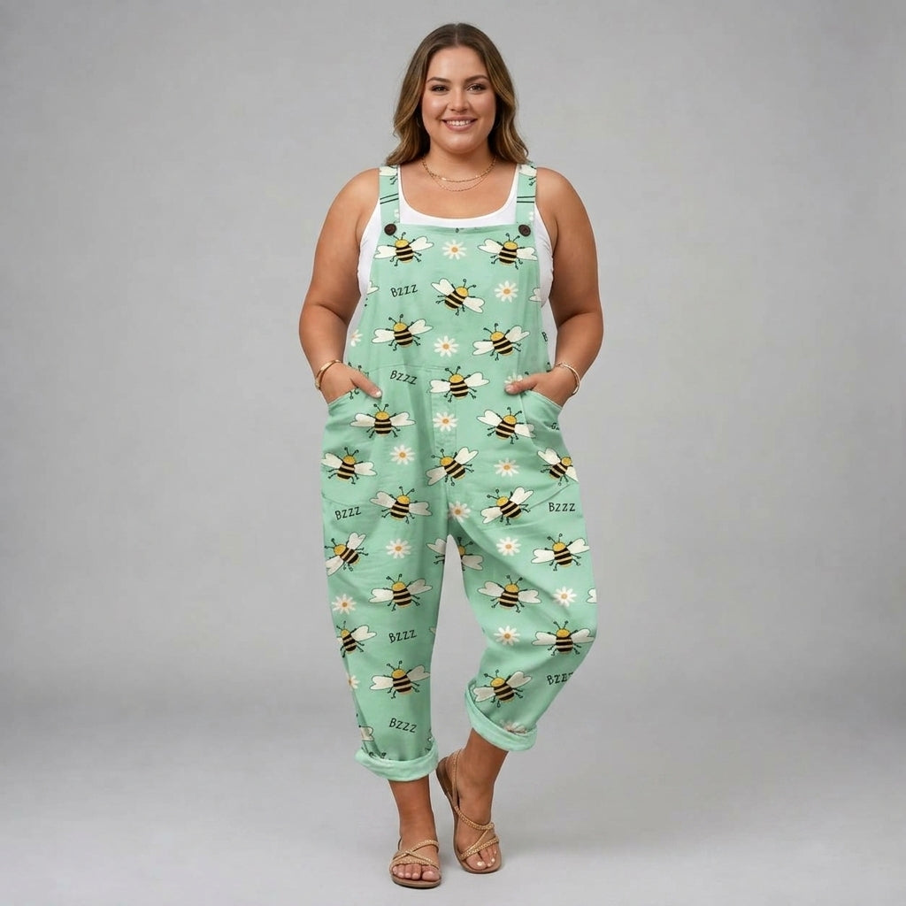 Valerie | Soft Bee & Daisy Jumpsuit