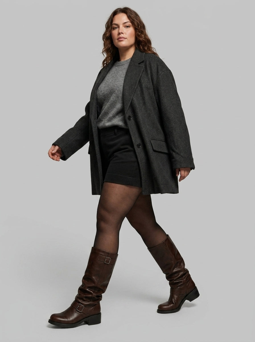 Avery | Knee-High Biker Boots