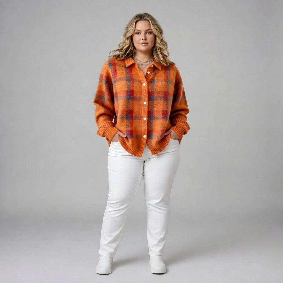 Camille | Plaid Cardigan