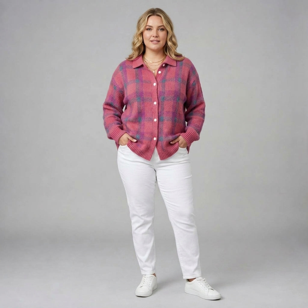 Camille | Plaid Cardigan
