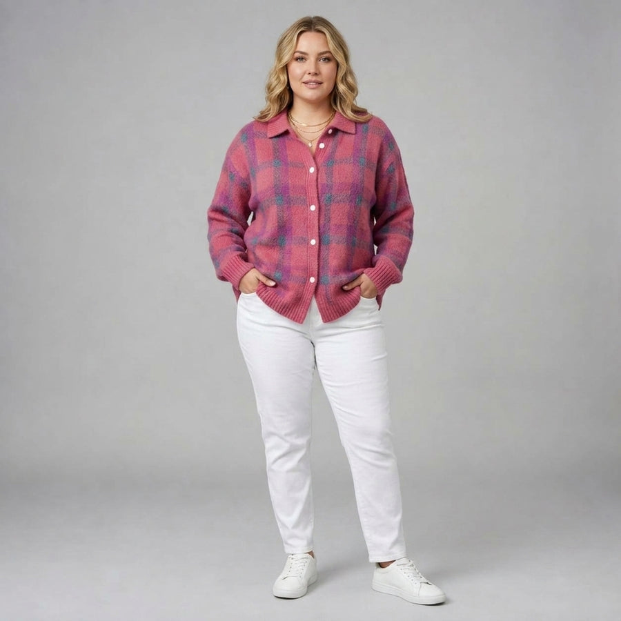 Camille | Plaid Cardigan