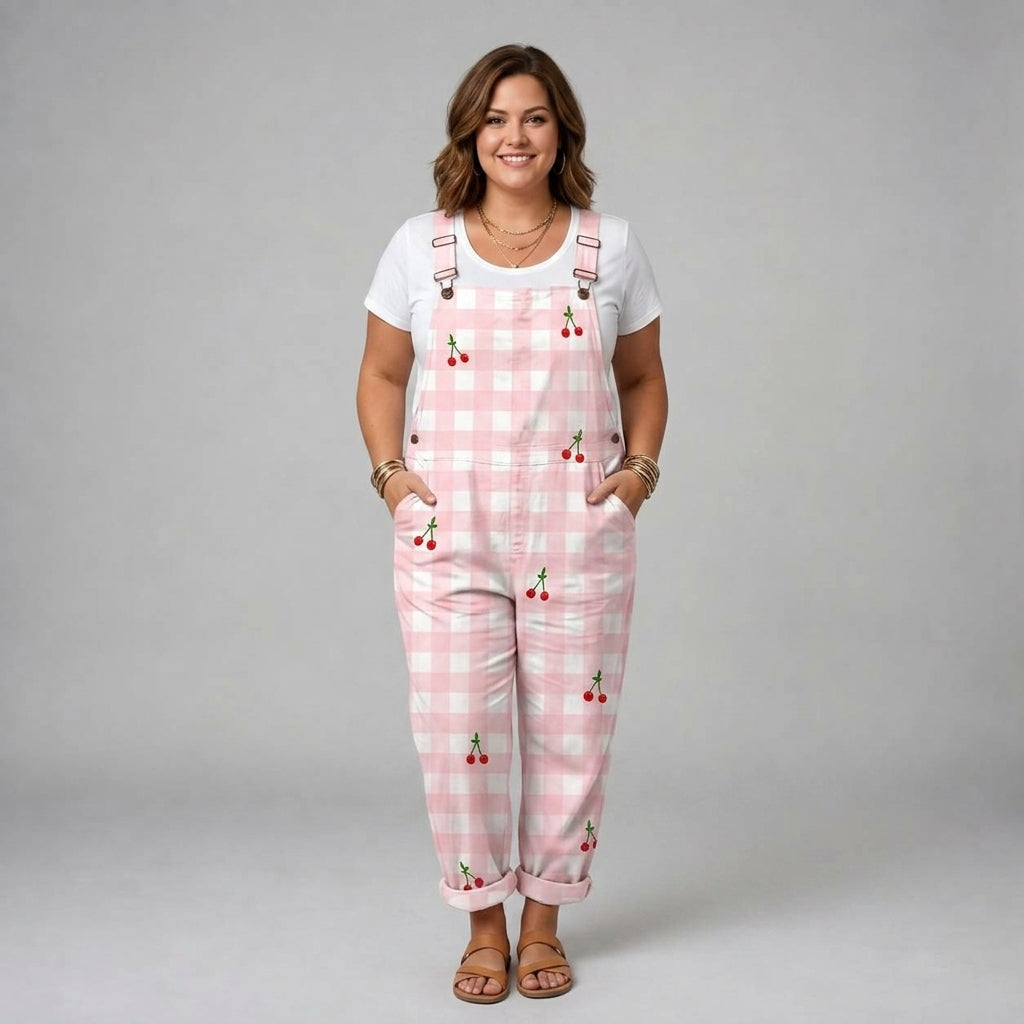 Rosalie | Cherry Picnic Jumpsuit
