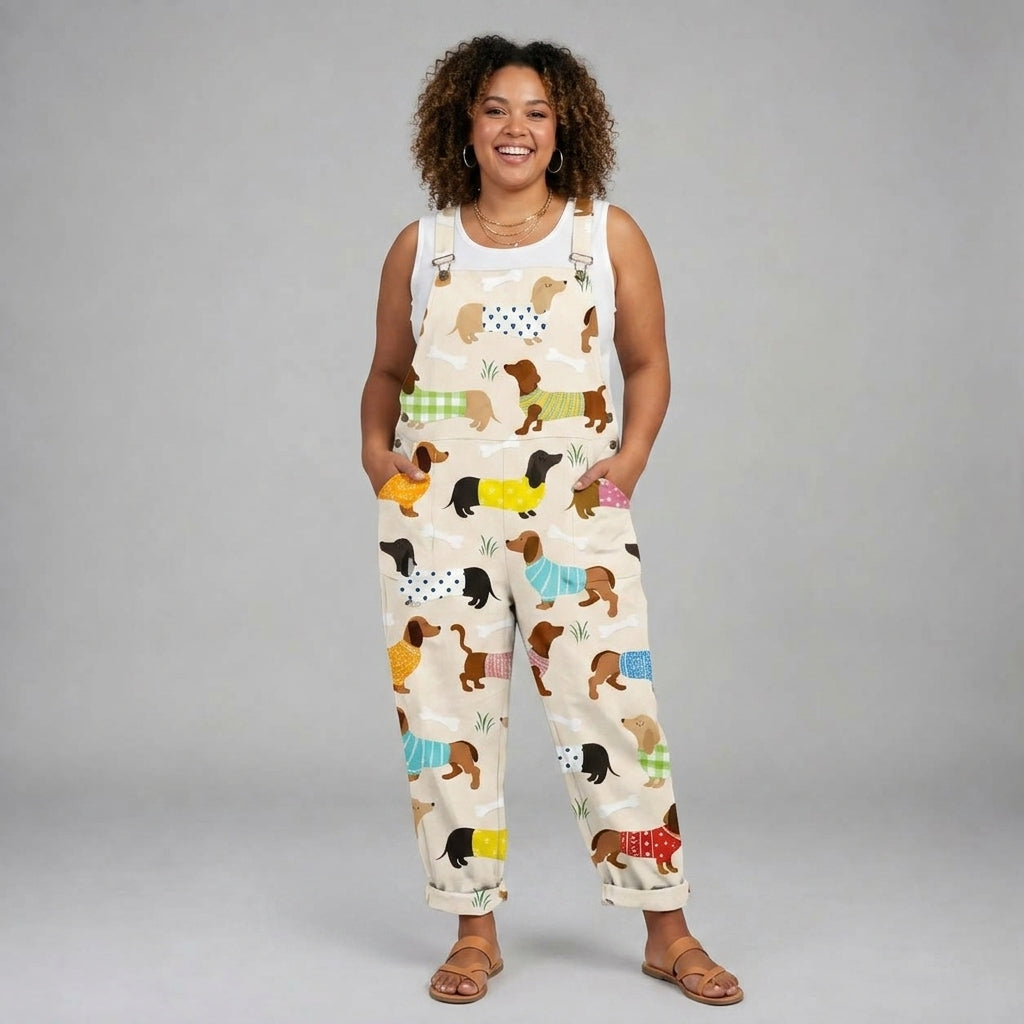 Margot | Puppy-Print Jumpsuit