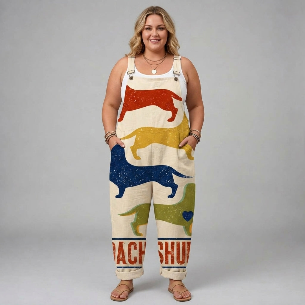 Amelie | Soft Dachshund Pattern Jumpsuit